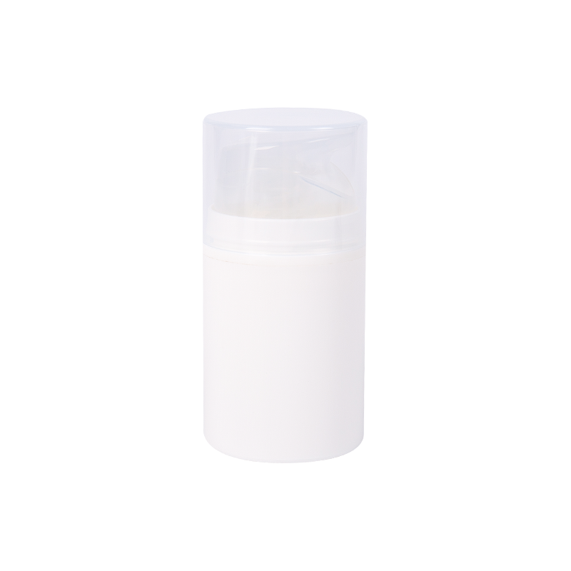 Pure White Plastic Vacuum Pump Lotion Bottle 