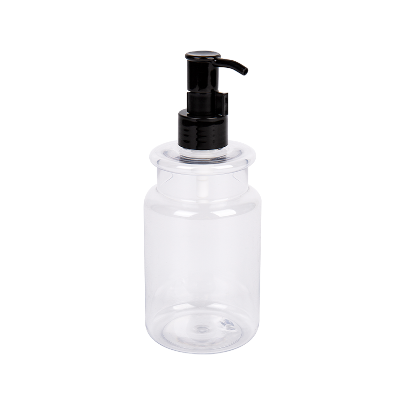 300ml Clear PET Cosmetic Pump Bottle