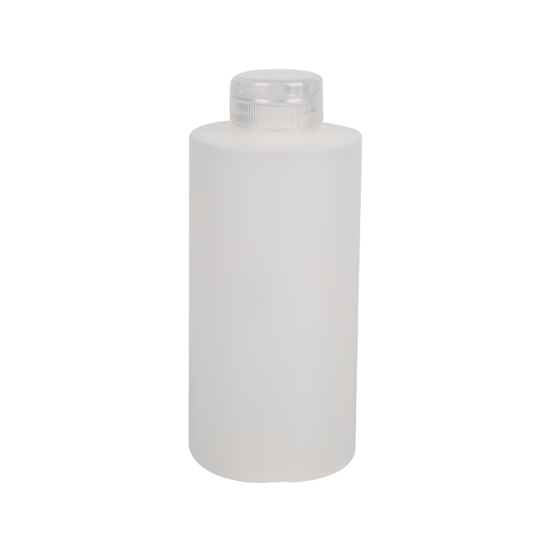 250ml HDPE Round Bottle with Clear Screw Cap